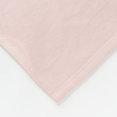 Metallic roze harten fleece deken (Hoek)