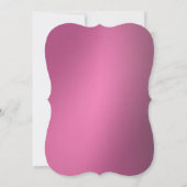 Metallic roze joodse ster van David Bat Mitzvah Kaart (Achterkant)