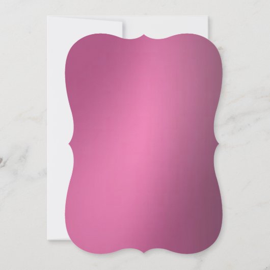 Metallic roze joodse ster van David Bat Mitzvah Kaart (Achterkant)