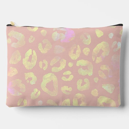 Metallic roze luipaard patroon etui (Voorkant)