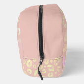 Metallic roze luipaard patroon toilettasje (Rechts)