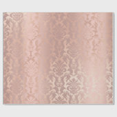 Metallic roze roze goudkleurige doorsnede koper Da Cadeaupapier (Vlak)