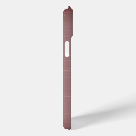 Metallic roze staal gegraveerd monogram Case-Mate iPhone case (Achterkant / Rechts)