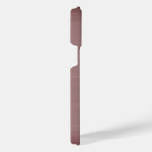 Metallic roze staal gegraveerd monogram iPhone hoesje (Rechterkant)