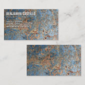 Metallic rustieke achtergrond visitekaartje (Voorkant / Achterkant)