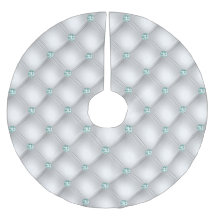 Metallic Satin White Mint Green Bling