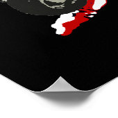 Metallic scooter op shredded union jack art poster (Hoek)