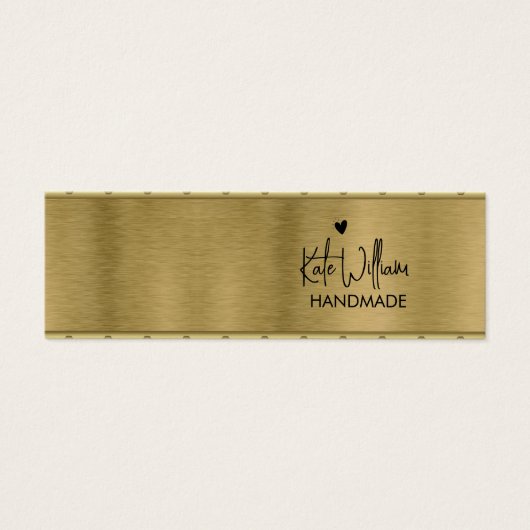 Metallic Script Stud Oorbel Sieraden Display Kaart (Voorkant)