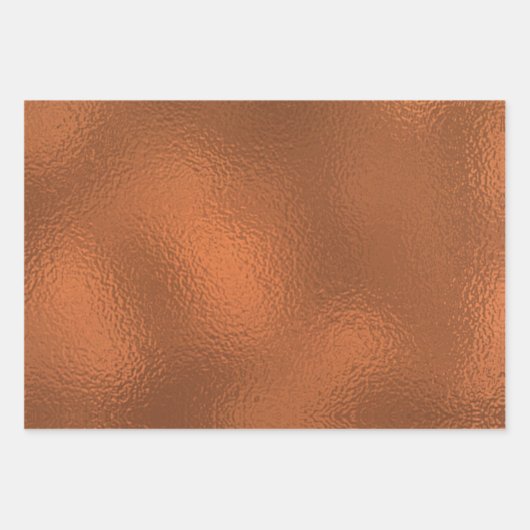 Metallic shimmer roze Sinaasappel bruin goud Inpakpapier Vel (Voorkant 2)
