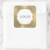 Metallic Shiny Gold Classic Round Sticker (Tas)