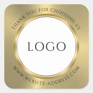 Metallic Shiny Gold Classic Round Sticker