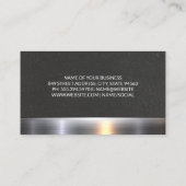 Metallic sierstrip onroerend goed visitekaartje (Achterkant)