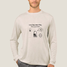 Metallic Silence Lock | Bella+Canvas Long Sleeve  Tri-Blend Shirt