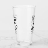 Metallic Silver 25th Wedding Jubileum Glas (Links)