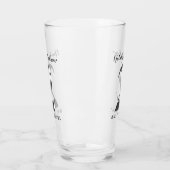 Metallic Silver 2th Wedding Jubileum Glas (Links)