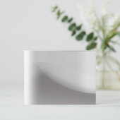 Metallic Silver Briefkaart (Staand voorkant)