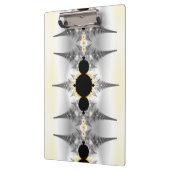 Metallic Silver Fractal Spikes Klembord (Links)