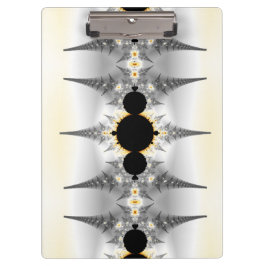 Metallic Silver Fractal Spikes Klembord