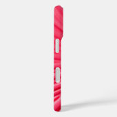 Metallic Silver Fuchsia Hoesje-Mate iPhone Case (Achterkant / Rechts)