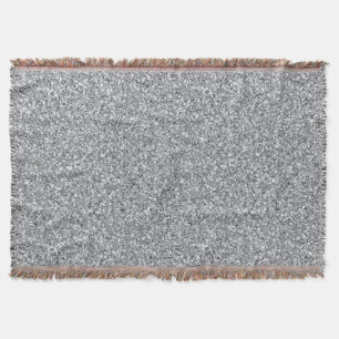Metallic Silver Glitter Deken