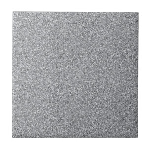 Metallic Silver Glitter Tegeltje