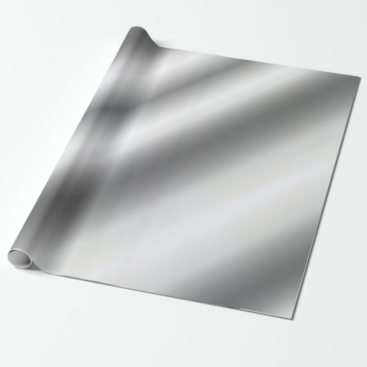 Metallic Silver Look Glamoureuze Sjabloon Best Cadeaupapier (Uitgerold)