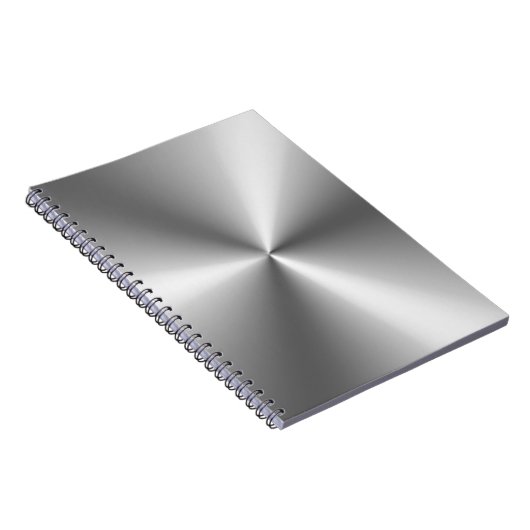 Metallic Silver Notitieboek (Rechterzijde)