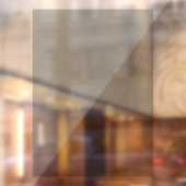 Metallic Silver Partial Transparent Design Raamsticker (Vel 2)