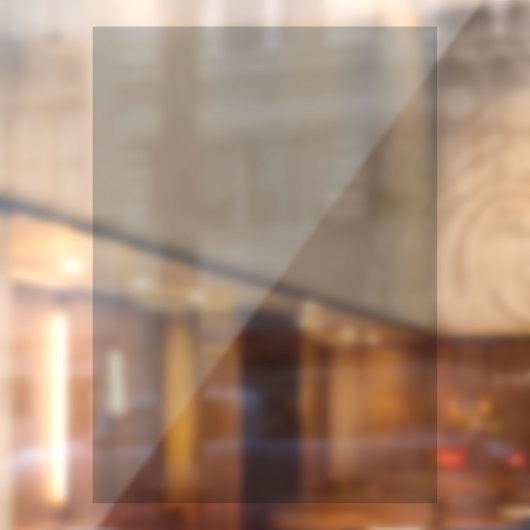 Metallic Silver Partial Transparent Design Raamsticker (Vel 2)