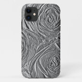 Metallic Silver Rozen iPhone 5 Hoesje (Achterkant)