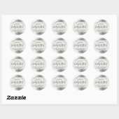 Metallic Silver Shimmer Marble Body Butter Labels (Vel)