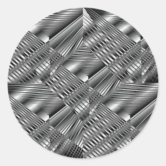 Metallic Silver Sticker (Voorkant)