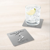 Metallic Silver Third Wedding Jubileum Kartonnen Onderzetters (Insitu)