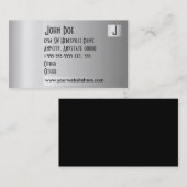 Metallic Silver Visitekaartje (Voorkant / Achterkant)