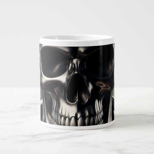 Metallic Skull Coffee Mok (Voorkant)