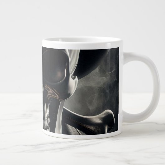 Metallic Skull Coffee Mok (Rechts)