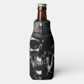 Metallic Skull Cowboy Bottle Cooler (Fles Voorkant)