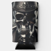 Metallic Skull Cowboy Koelbox Seltzer Blikjeskoeler (Voorkant)