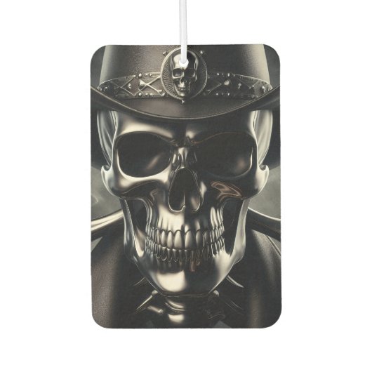 Metallic Skull Cowboy luchtverfrisser (Voorkant)