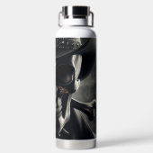 Metallic Skull Cowboy Waterfles (Achterkant)