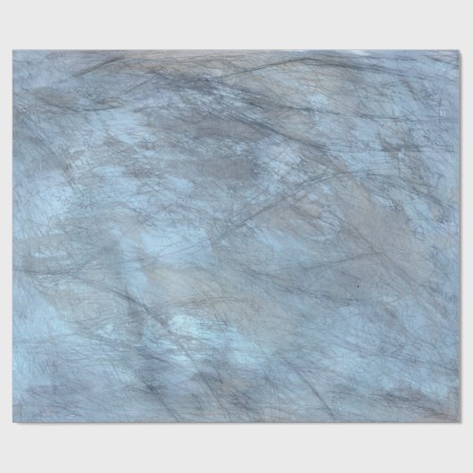 Metallic Sky Blue Cadeaupapier (Vlak)