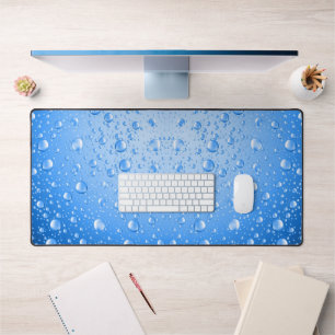 Metallic Sky Blue Rain druppels Bureaumat