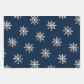 Metallic sneeuwvlok inpakpapier (Voorkant 2)