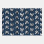 Metallic sneeuwvlok inpakpapier (Voorkant)