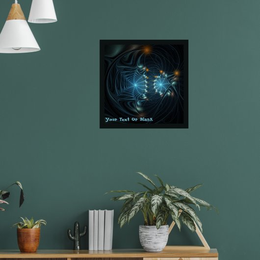 Metallic spider Webs Poster (Woonkamer 1)