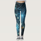 Metallic Spiderwebben Leggings (Voorkant)