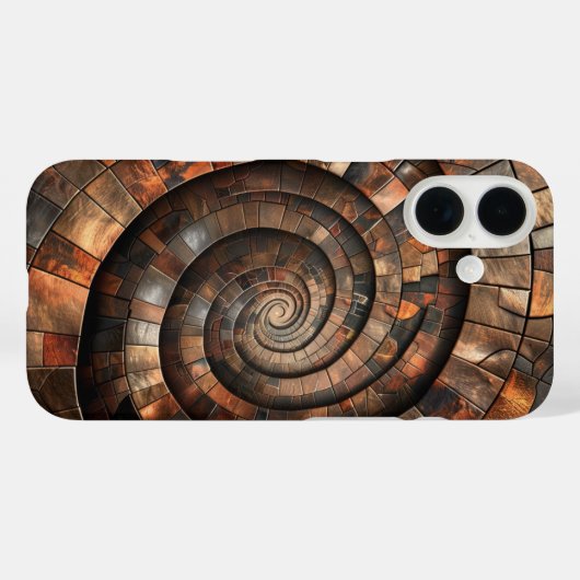 Metallic spiraal Case-Mate iPhone case (Achterkant (horizontaal))