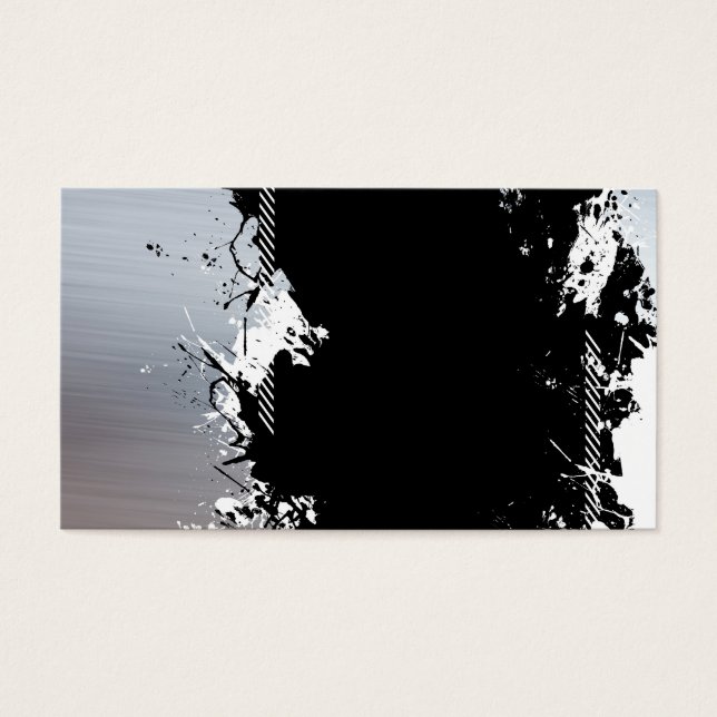 Metallic Splatter Achtergrond Visitekaartjes (Voorkant)