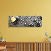 Metallic spoelen met platte doek canvas afdruk (Insitu (Woonkamer))
