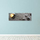 Metallic spoelen met platte doek canvas afdruk (Insitu (Houten vloer))